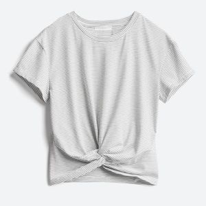 LUSH Tamara Cropped Knot Front Knit Crop Top - Sz M